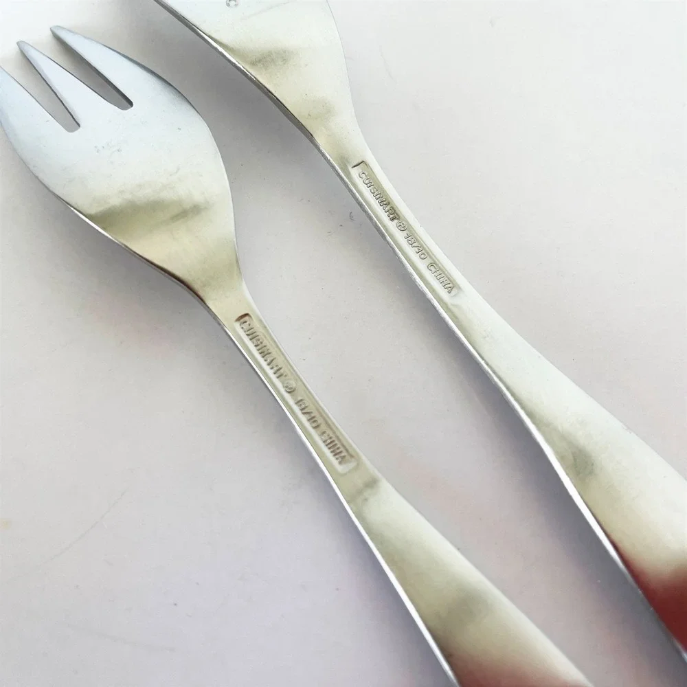 Cuisinart Stainless Flatware RHINE 1 Dinner Fork 1 Salad Fork